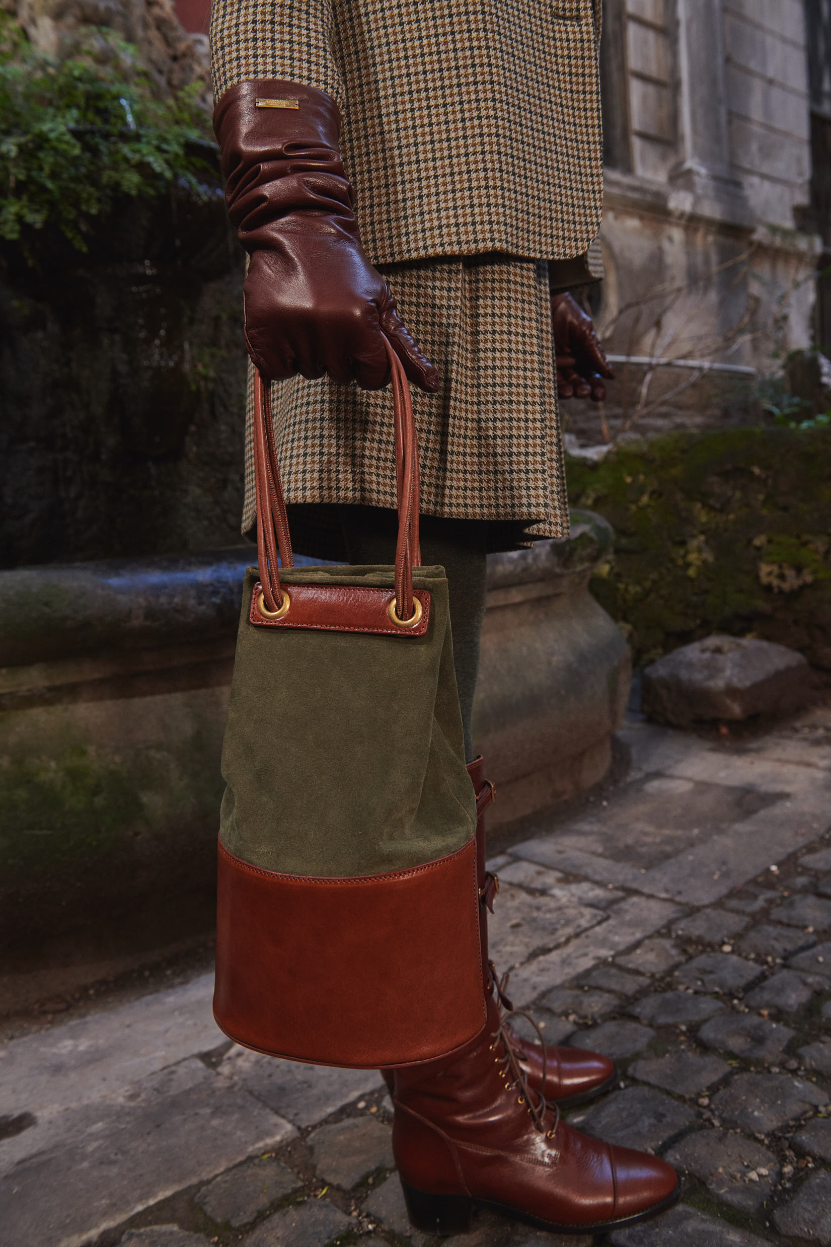 Treasure Bag in Suede and Leather - Image 6